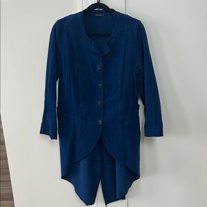 Grizas Deep Blue Long Blazer